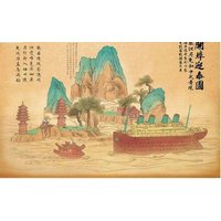 Titanic & Chinese landscape (Cartoon Model)
